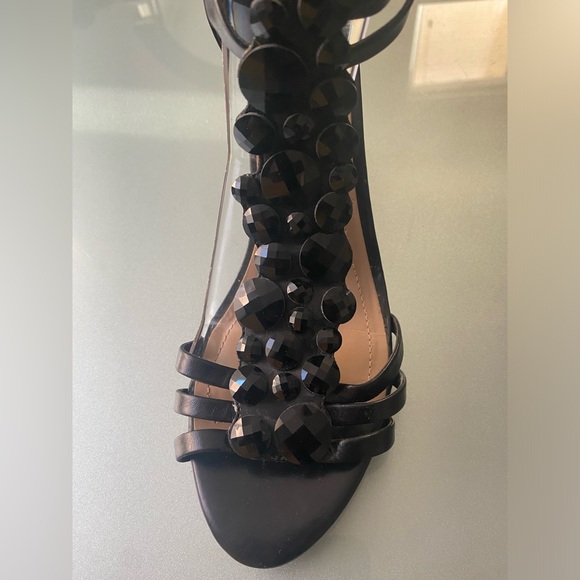 Vince Camaro Women’s Zen Leather Wedge Sandal Black Size 8.5. - Picture 3 of 8